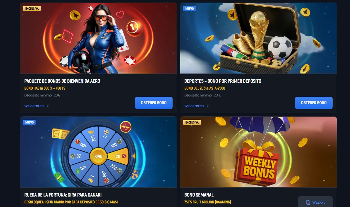 aerobet casino bonus